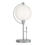 Hubbardton Forge 2015 Vintage Platinum Opal Glass (GG) Pluto Table Lamp