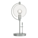 Hubbardton Forge 2015 Vintage Platinum Clear Glass (ZM) Pluto Table Lamp