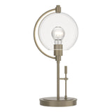 Hubbardton Forge 2015 Soft Gold Clear Glass (ZM) Pluto Table Lamp
