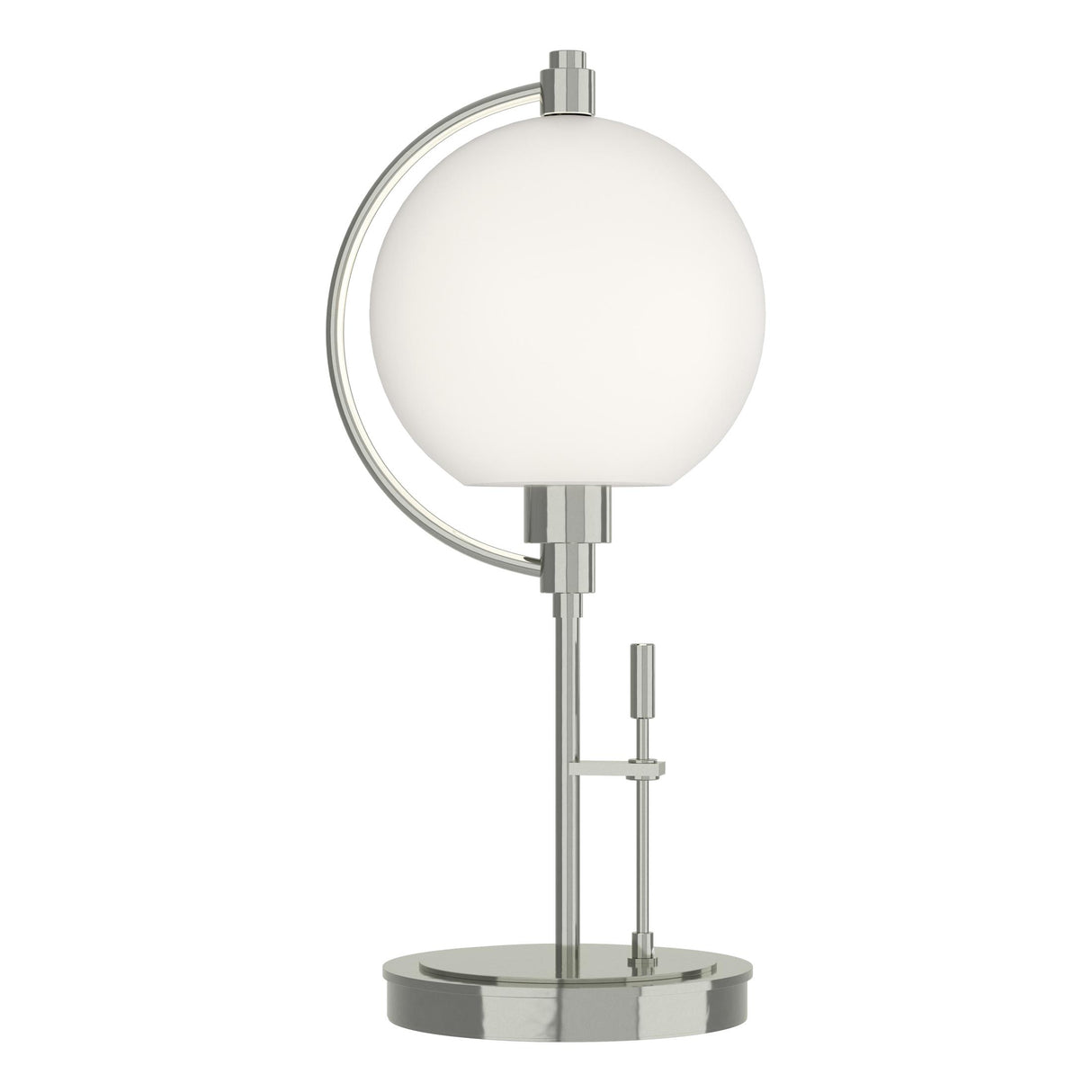 Hubbardton Forge 2015 Sterling Opal Glass (GG) Pluto Table Lamp
