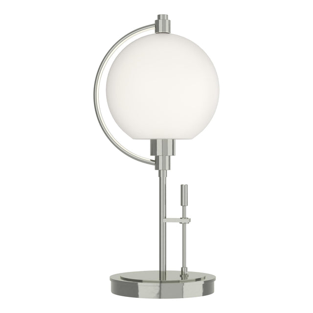 Hubbardton Forge 2015 Sterling Opal Glass (GG) Pluto Table Lamp
