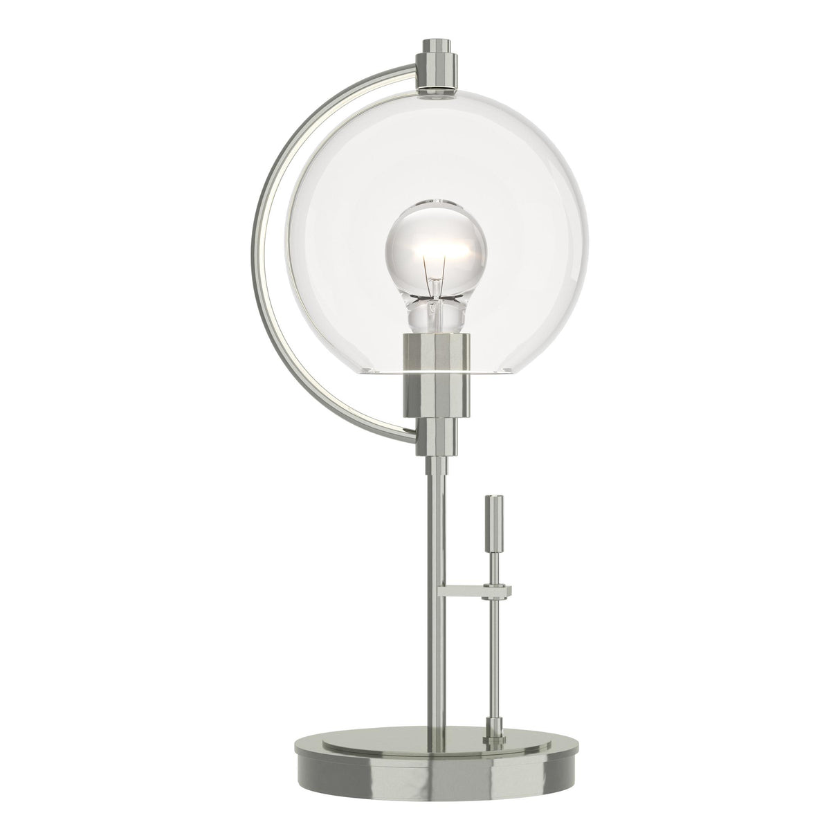 Hubbardton Forge 2015 Sterling Clear Glass (ZM) Pluto Table Lamp
