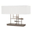 Hubbardton Forge 2013 Bronze Natural Anna Shade (SF) Cavaletti Table Lamp