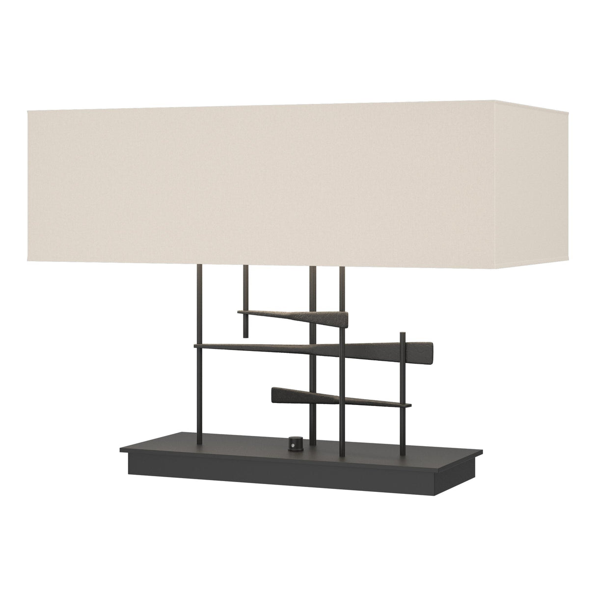 Hubbardton Forge 2013 Black Flax Shade (SE) Cavaletti Table Lamp