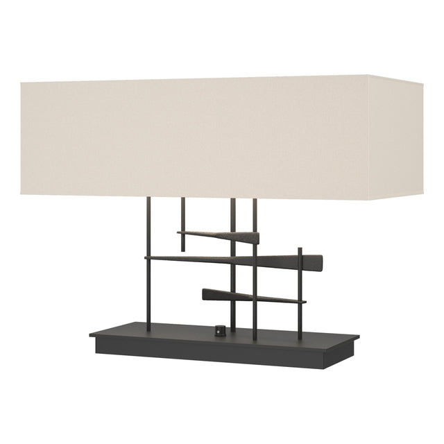 Hubbardton Forge 2013 Black Flax Shade (SE) Cavaletti Table Lamp