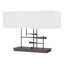 Hubbardton Forge 2013 Oil Rubbed Bronze Natural Anna Shade (SF) Cavaletti Table Lamp