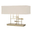 Hubbardton Forge 2013 Soft Gold Flax Shade (SE) Cavaletti Table Lamp