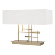 Hubbardton Forge 2013 Soft Gold Natural Anna Shade (SF) Cavaletti Table Lamp