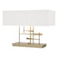 Hubbardton Forge 2013 Soft Gold Natural Anna Shade (SF) Cavaletti Table Lamp