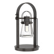 Hubbardton Forge 2014 Oil Rubbed Bronze Clear Glass (ZM) Erlenmeyer Table Lamp