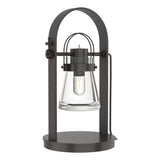 Hubbardton Forge 2014 Oil Rubbed Bronze Clear Glass (ZM) Erlenmeyer Table Lamp