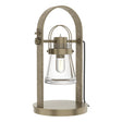 Hubbardton Forge 2014 Soft Gold Clear Glass (ZM) Erlenmeyer Table Lamp