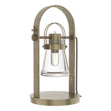 Hubbardton Forge 2014 Soft Gold Clear Glass (ZM) Erlenmeyer Table Lamp