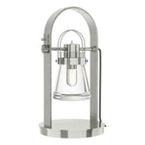 Hubbardton Forge 2014 Sterling Clear Glass (ZM) Erlenmeyer Table Lamp