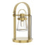 Hubbardton Forge 2014 Modern Brass Clear Glass (ZM) Erlenmeyer Table Lamp