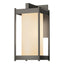 Hubbardton Forge 2023 Coastal Dark Smoke Opal Glass (GG) Cela Medium Outdoor Sconce