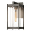 Hubbardton Forge 2023 Coastal Dark Smoke Clear Glass (ZM) Cela Medium Outdoor Sconce