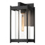 Hubbardton Forge 2023 Coastal Black Clear Glass (ZM) Cela Medium Outdoor Sconce