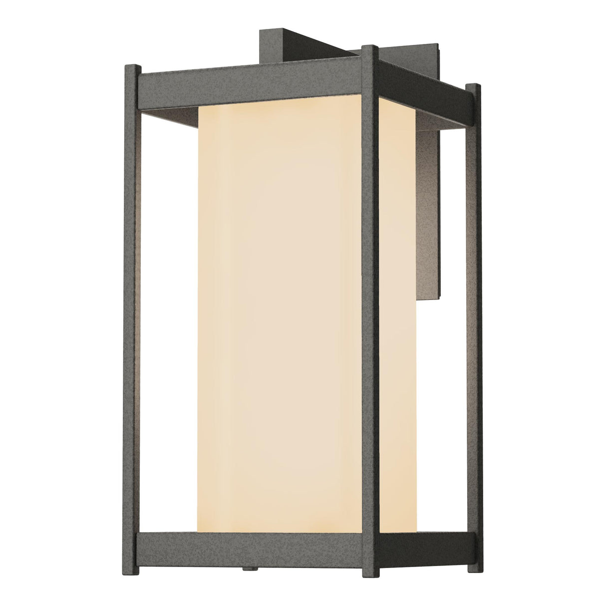 Hubbardton Forge 2023 Coastal Natural Iron Opal Glass (GG) Cela Large Outdoor Sconce