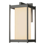 Hubbardton Forge 2023 Coastal Natural Iron Opal Glass (GG) Cela Large Outdoor Sconce