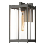 Hubbardton Forge 2023 Coastal Natural Iron Clear Glass (ZM) Cela Large Outdoor Sconce