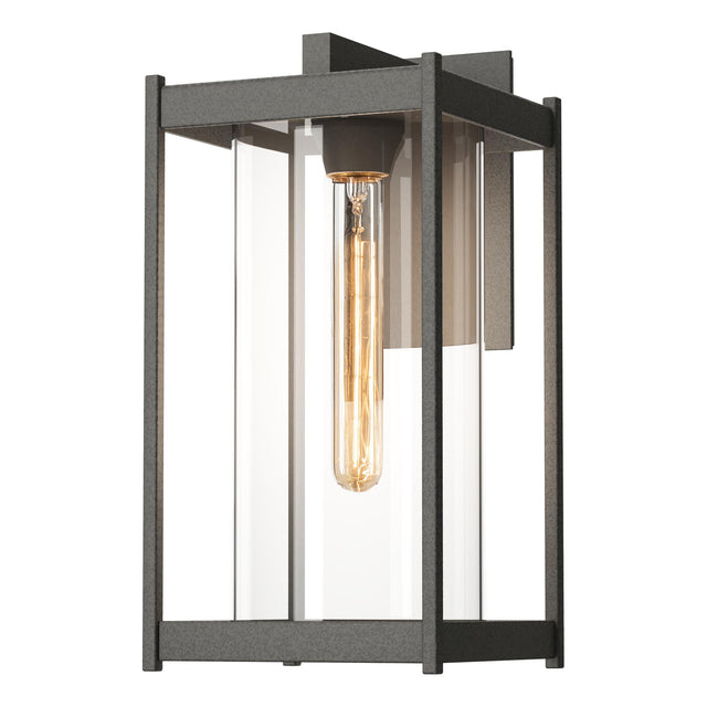 Hubbardton Forge 2023 Coastal Natural Iron Clear Glass (ZM) Cela Large Outdoor Sconce