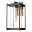 Hubbardton Forge 2023 Coastal Bronze Clear Glass (ZM) Cela Large Outdoor Sconce