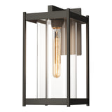 Hubbardton Forge 2023 Coastal Dark Smoke Clear Glass (ZM) Cela Large Outdoor Sconce