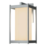 Hubbardton Forge 2023 Coastal Burnished Steel Opal Glass (GG) Cela Large Outdoor Sconce