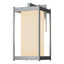 Hubbardton Forge 2023 Coastal Burnished Steel Opal Glass (GG) Cela Large Outdoor Sconce