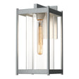 Hubbardton Forge 2023 Coastal Burnished Steel Clear Glass (ZM) Cela Large Outdoor Sconce