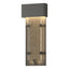 Hubbardton Forge 2016 Coastal Natural Iron Seeded Clear Glass (II) Ursa Small LED Outdoor Sconce