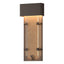 Hubbardton Forge 2016 Coastal Bronze Seeded Clear Glass (II) Ursa Small LED Outdoor Sconce