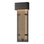 Hubbardton Forge 2016 Coastal Oil Rubbed Bronze Seeded Clear Glass (II) Ursa Large LED Outdoor Sconce