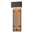Hubbardton Forge 2016 Coastal Bronze Seeded Clear Glass (II) Ursa Large LED Outdoor Sconce