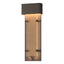 Hubbardton Forge 2016 Coastal Bronze Seeded Clear Glass (II) Ursa Large LED Outdoor Sconce