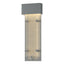 Hubbardton Forge 2016 Coastal Burnished Steel Seeded Clear Glass (II) Ursa Large LED Outdoor Sconce