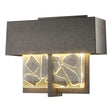 Hubbardton Forge 2016 Coastal Natural Iron Clear Glass with Shards (YP) Shard Small LED Outdoor Sconce