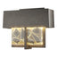 Hubbardton Forge 2016 Coastal Natural Iron Clear Glass with Shards (YP) Shard Small LED Outdoor Sconce