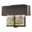 Hubbardton Forge 2016 Coastal Black Clear Glass with Shards (YP) Shard Small LED Outdoor Sconce
