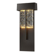 Hubbardton Forge 2020 Coastal Oil Rubbed Bronze Clear Glass with Shards (YP) Shard XL Outdoor Sconce