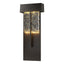 Hubbardton Forge 2020 Coastal Oil Rubbed Bronze Clear Glass with Shards (YP) Shard XL Outdoor Sconce