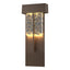 Hubbardton Forge 2020 Coastal Bronze Clear Glass with Shards (YP) Shard XL Outdoor Sconce