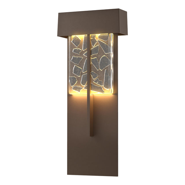 Hubbardton Forge 2020 Coastal Bronze Clear Glass with Shards (YP) Shard XL Outdoor Sconce