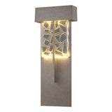 Hubbardton Forge 2020 Coastal Burnished Steel Clear Glass with Shards (YP) Shard XL Outdoor Sconce