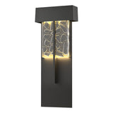 Hubbardton Forge 2020 Coastal Black Clear Glass with Shards (YP) Shard XL Outdoor Sconce