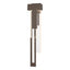 Hubbardton Forge 2018 Coastal Bronze Seeded Clear Glass (II) Left Rainfall Large LED Outdoor Sconce