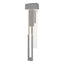 Hubbardton Forge 2018 Coastal Burnished Steel Seeded Clear Glass (II) Left Rainfall Large LED Outdoor Sconce