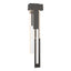 Hubbardton Forge 2018 Coastal Oil Rubbed Bronze Seeded Clear Glass (II) Right Rainfall Large LED Outdoor Sconce