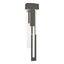 Hubbardton Forge 2018 Coastal Natural Iron Seeded Clear Glass (II) Right Rainfall Large LED Outdoor Sconce
